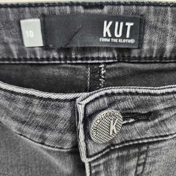 KUT from the Kloth Diana Skinny Jeans Vintage Black Wash Women's‎ Size 10 - Picture 9 of 9